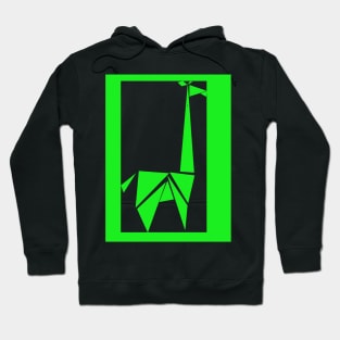 Green Abstract Giraffe Hoodie